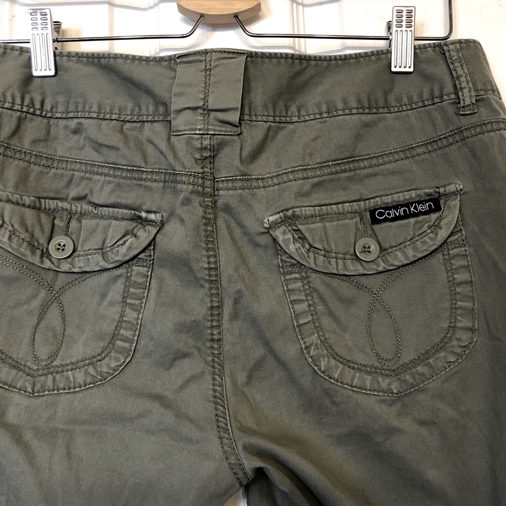 Calvin Klein Olive Green Bermuda Shorts